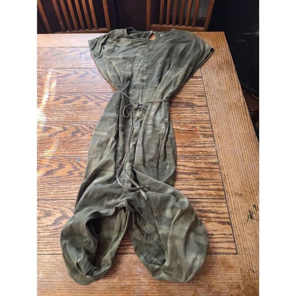 Raquel Allegra Tie Dye Jumpsuit in Army Tie Dye sz 2 (US L) - Picture 2 of 5
